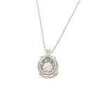 jewelry K18WG K10WG Diamond D0.15ct Chain Necklace K18WG / K10WG Silver