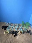 Marx Blue Pioneers Cavalry From Fort Apache Horses Cannon Lot