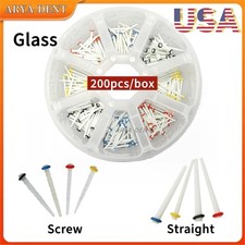 Dental Fiber Post Glass Straight Screw Teeth Restorative Posts 1.2 1.4 1.6 1.8mm