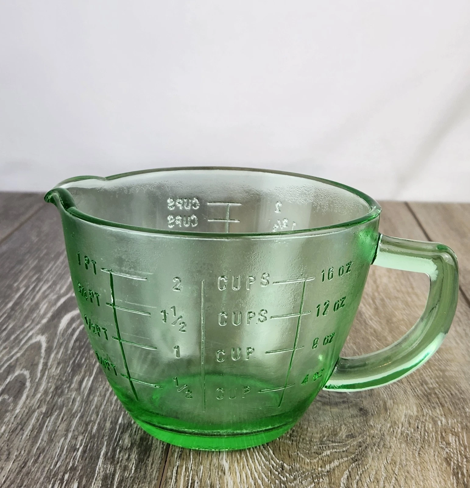 Lime Green Embossed Glass 2 Cup Measuring Cup - Retro Kitchenware
Opens in a new window or tab