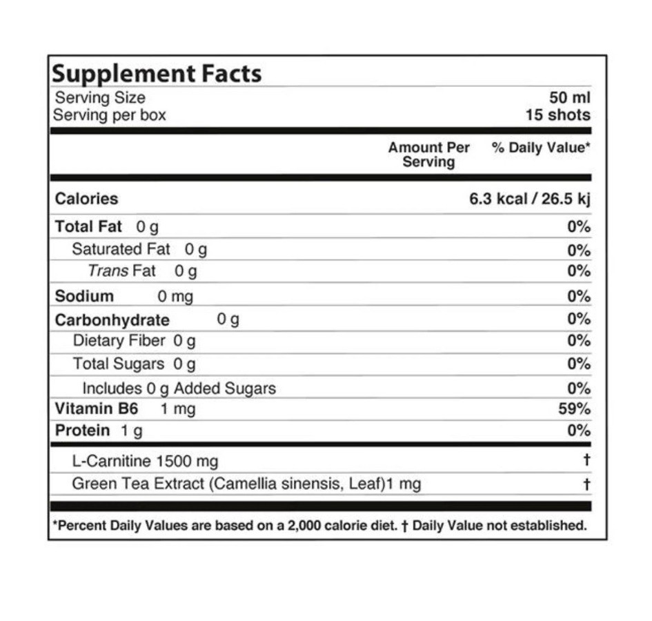 FARMASI ❤️ NUTRIPLUS L-CARNITINE SHOTS w/GREEN TEA  NEW RELEASE! 