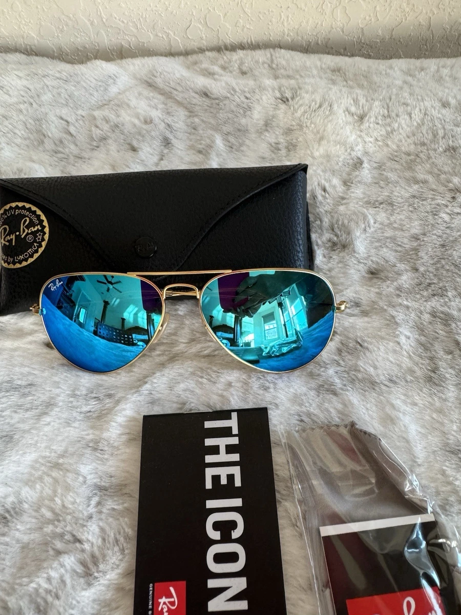 25+ Ray-Ban Gold Aviator Mirrored Sunglasses for Men for sale