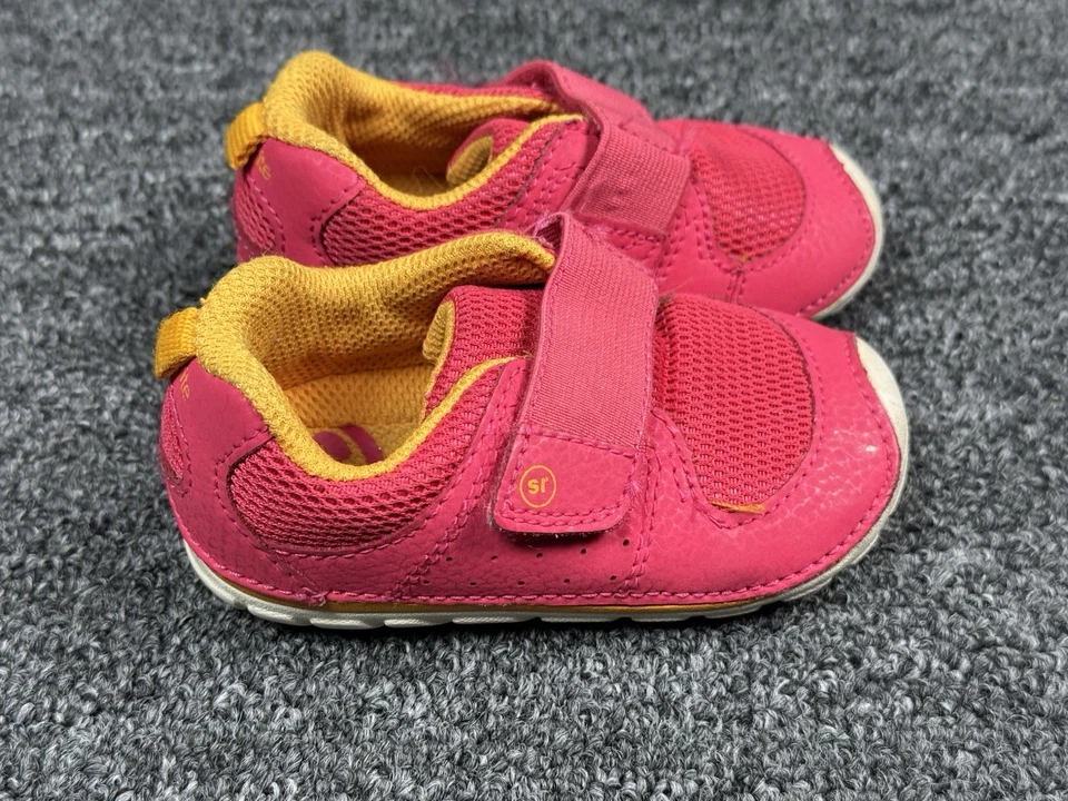 Stride Rite Zapatillas Zapatos Niñas Talla 5.5 Rosa Naranja Foto 4 de 4