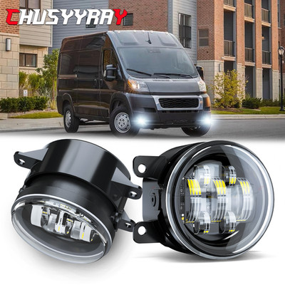 For RAM PROMASTER 1500 2014-22 Pair Front Bumper Fog Lights Driving Lamps