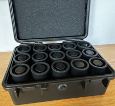 JJC Heavy Duty 35mm FILM CASE holds 15 rolls IP67 Waterproof Light-Sealed NEW