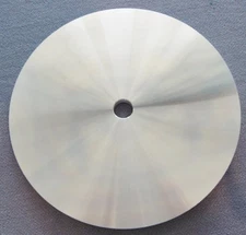 6" X 1/4" BACKING PLATE, master lap, FLAT LAP 1/2" HOLE