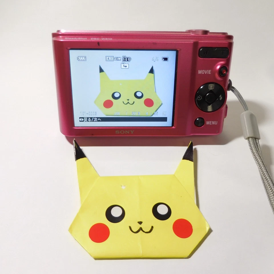 SONY Cyber-shot DSC-W810 Pink Digital Camera w/Battery Charger SD card Japanese - Image 2 of 4