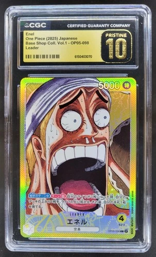 2025 ONE PIECE JP ENEL LEADER OP05-098 CGC 10 PRISTINE M PT