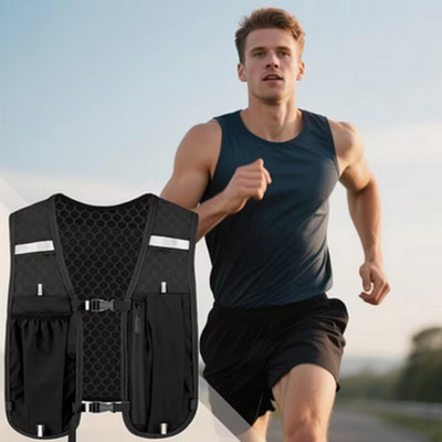 Laufweste Sportweste Trinkweste Laufenweste mit Handytasche und Wassertasche