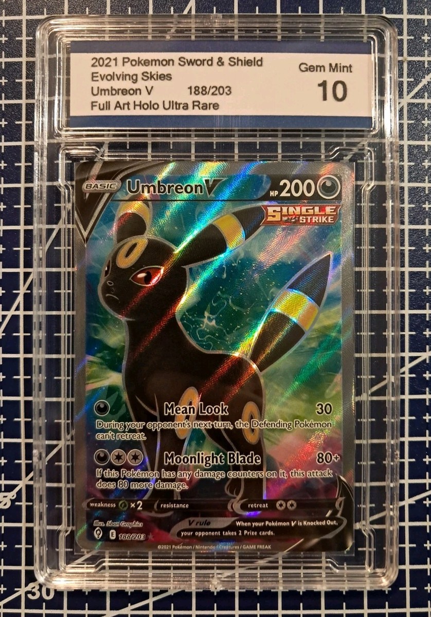 umbreon v pokemon card Cards Price Guide Umbreon V Pokemon Evolving Skies Full Art #188 PSA 9 Umbreon V (Alternate Full Art)