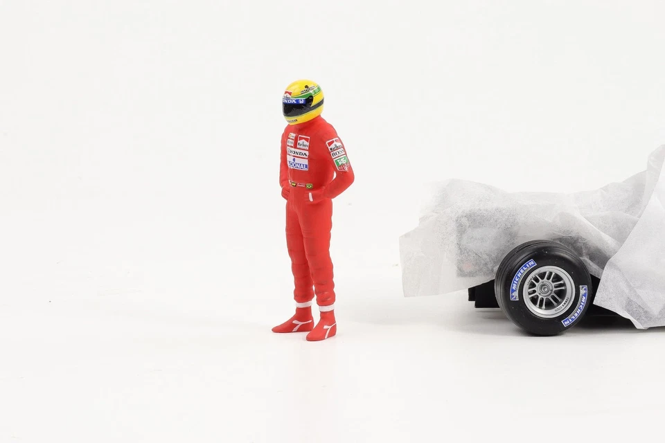 1:18 Cartrix Figurina Senna Mclaren 1991 Formula 1 F1 Resina Diorama 10 cm - Immagine 2 di 4