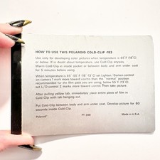 Vintage Polaroid Cold Clip 193 Cold Weather Land Cameras Film Developer