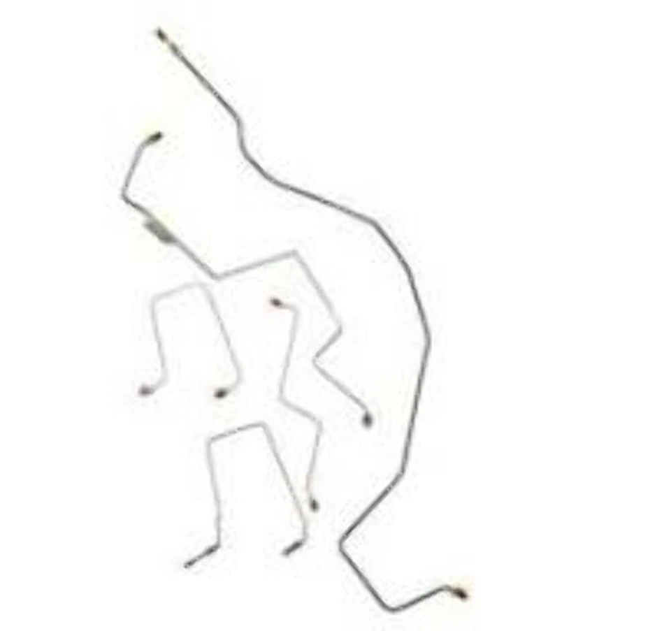 For GMC Sonoma 1998-99 Complete Brake Line Kit 2WD ShortBed RegCab CBK0094SS-CPP - Image 3 of 4