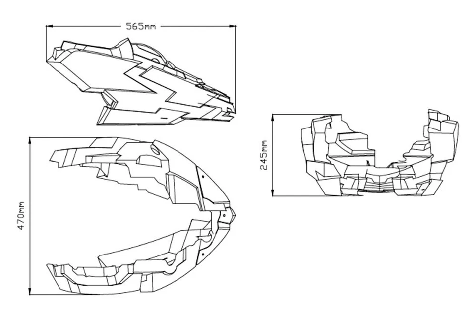 For Kawasaki Z650 2020 Puig 20295J Matte Black Engine Spoiler Foto 4 de 4