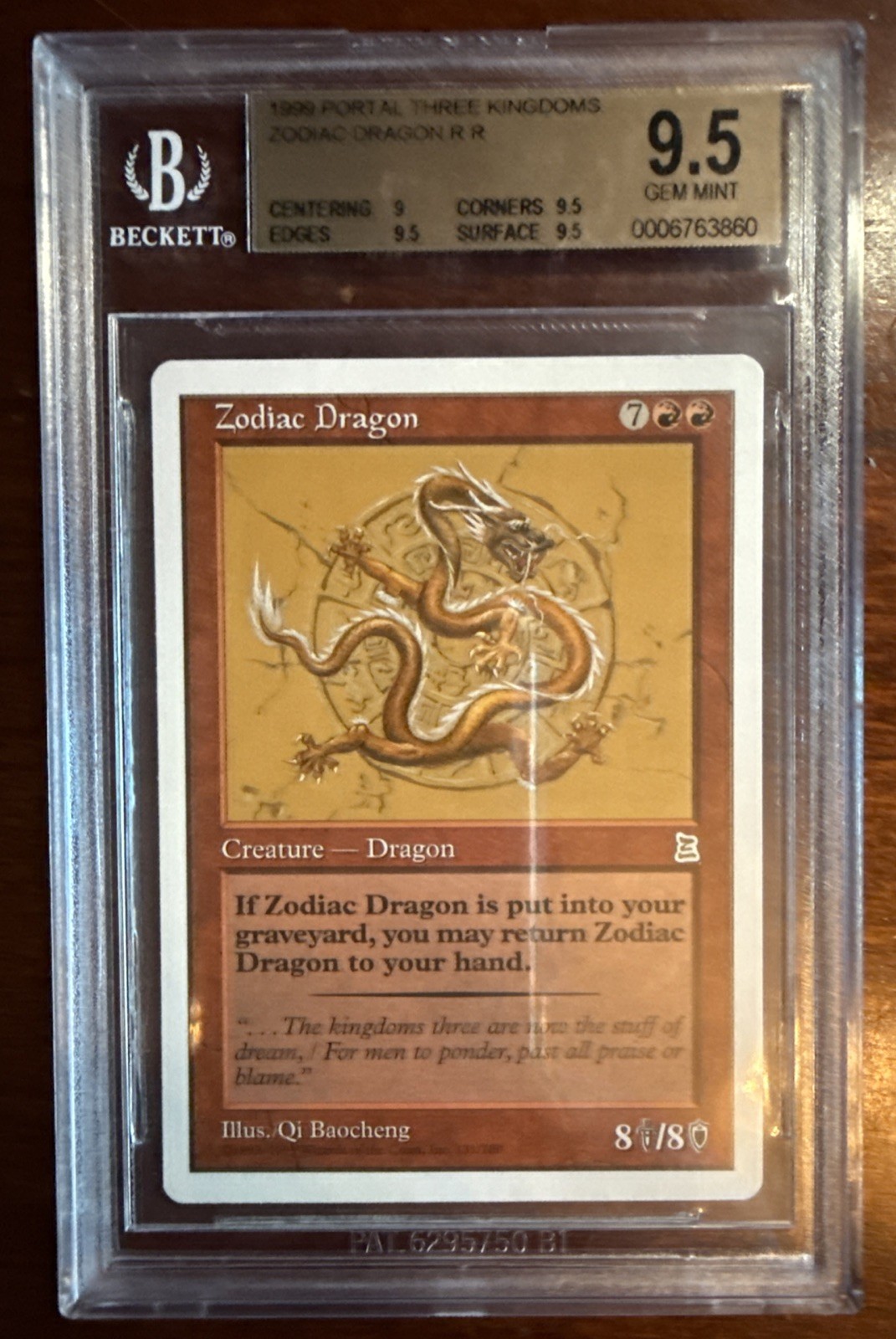 Bgs 9.5 Mtg Portal Three Kingdoms Zodiac Dragon