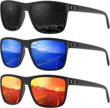 Polarized Sports Sunglasses for Men, UV Protection Lightweight Sun Glasses for D