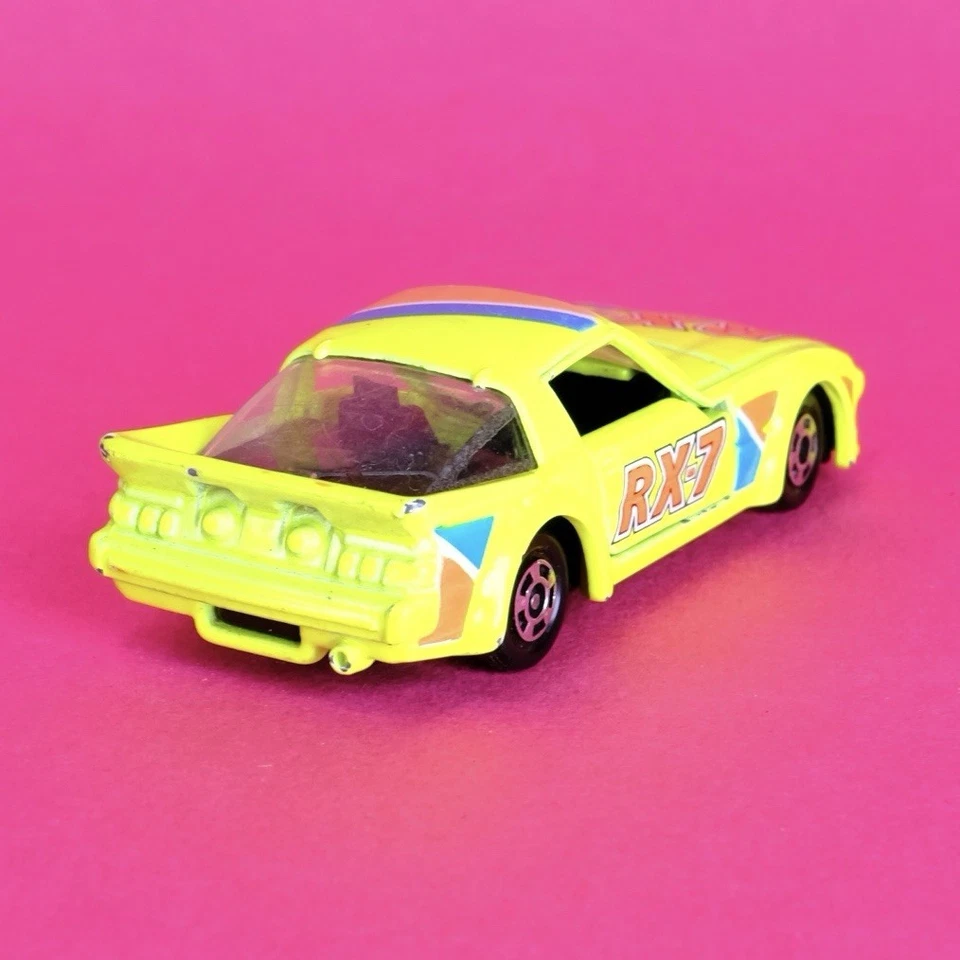 Tomica Mazda Savanna RX7 RACING  1/60 SCALE Rare Neon Yellow - Image 3 of 4