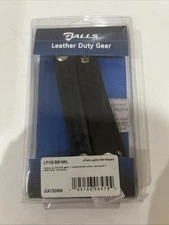 Galls Leather Duty 4pk Belt Keepers- Basket Weave- Nickel