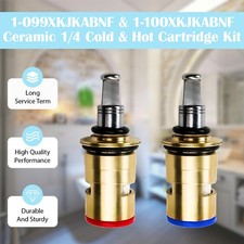 1 pair Chicago Faucets 1-099XKJKABNF Ceramic Quaturn Hot Cold Cartridges