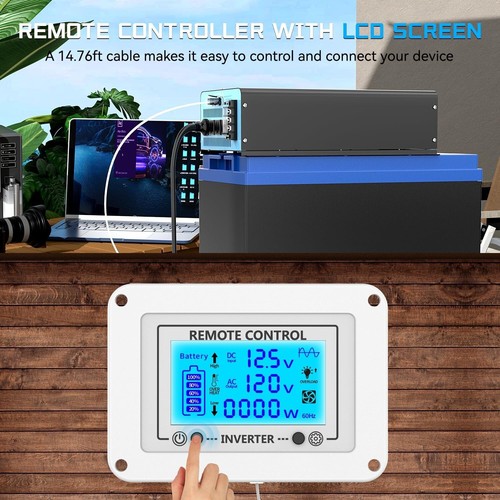 OLTEANP TK-4000 - 4000 Watts Pure Sine Wave Inverter 12V DC to 110V AC - New - Picture 3 of 9