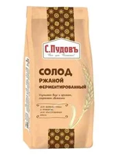 NEW RYE MALT DRY GROUND FERMENTED С.Пудовъ Солод ржаной ферментированный 300g