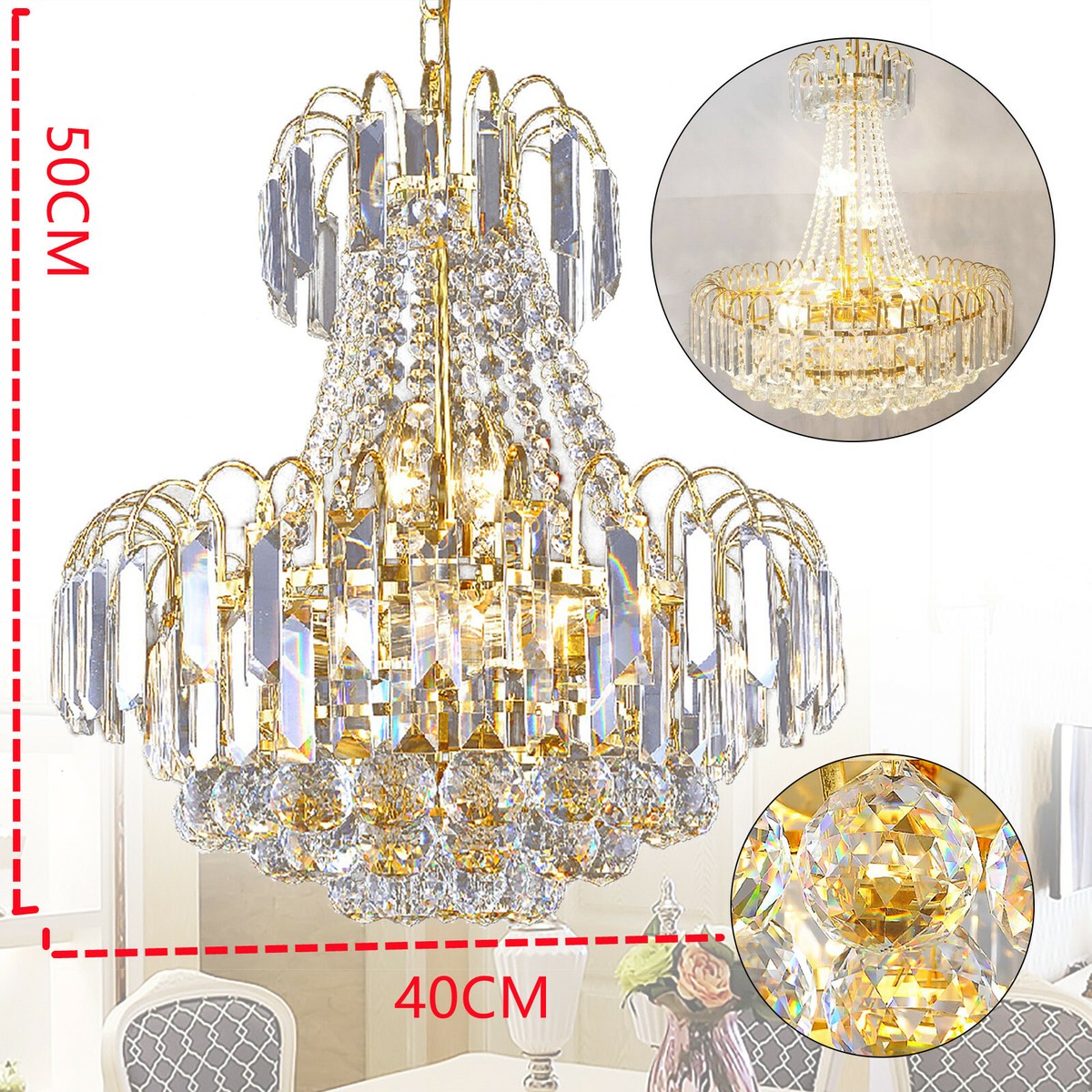 Crystal Chandelier Saint Mossi Modern Contemporary Elegant K9