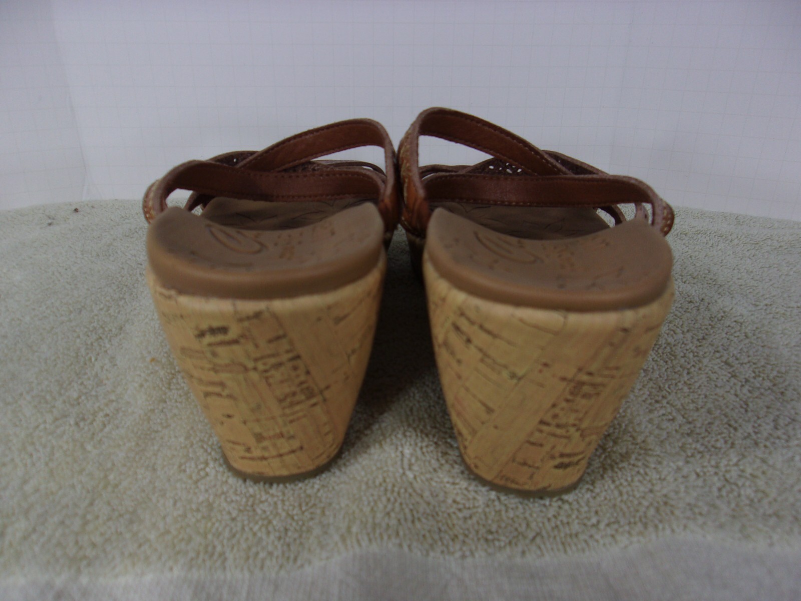 APL Sandalo con zeppa Skechers donna Beverlee TIGER POSSE taglia 9 sughero Cali Luxe schiuma us intime ottimeioni!