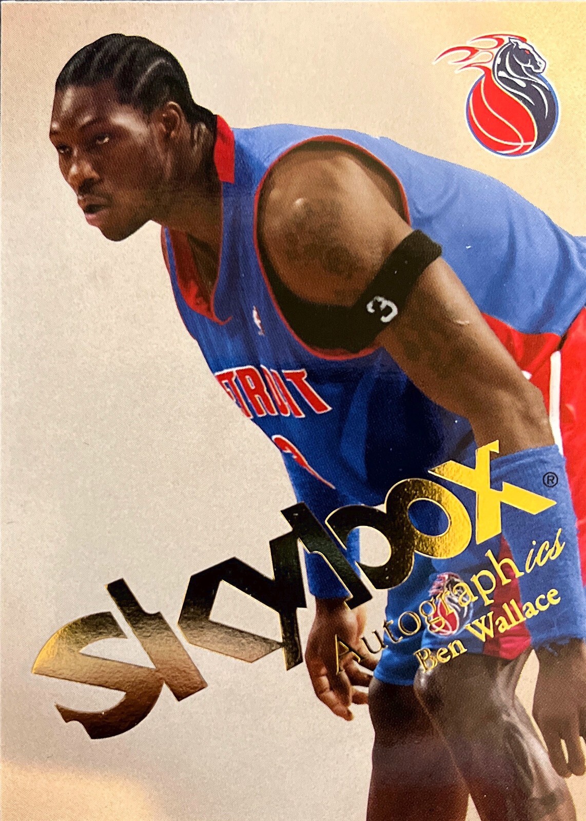 Ben Wallace Skybox Autographics 03-04 #14 Detroit Pistons