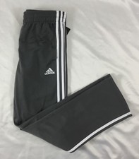 Adidas Youth 3 Stripes Loose Sweat Pants Gray White AK5415 Size S