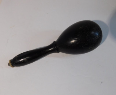 Vintage Black Egg Darner - 6'' - well worn on the end from being used