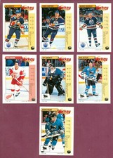 1992-93 PANINI STICKERS FOIL ENGLISH NHL HOCKEY CARD 1 TO 193 SEE LIST