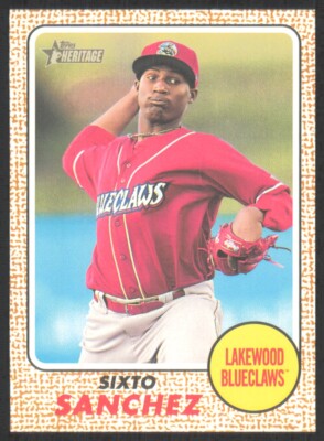 2017 Topps Heritage Minor League Edition Sixto Sanchez #76