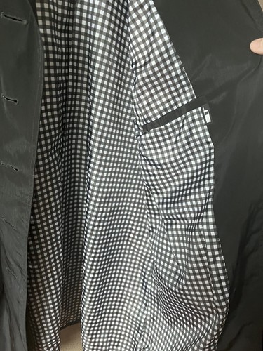Relativity Women's Black Button Trench Coat Size XL - Picture 7 of 14