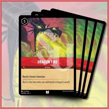 Disney Lorcana TCG: DRAGON FIRE x4 |  Uncommon The First Chapter *IN STOCK*