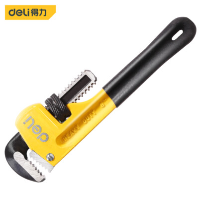 deli Pipe Wrench Pipe Clamp Heavy Duty Plumbing Manual Tool Cr-V Steel Anti-rust