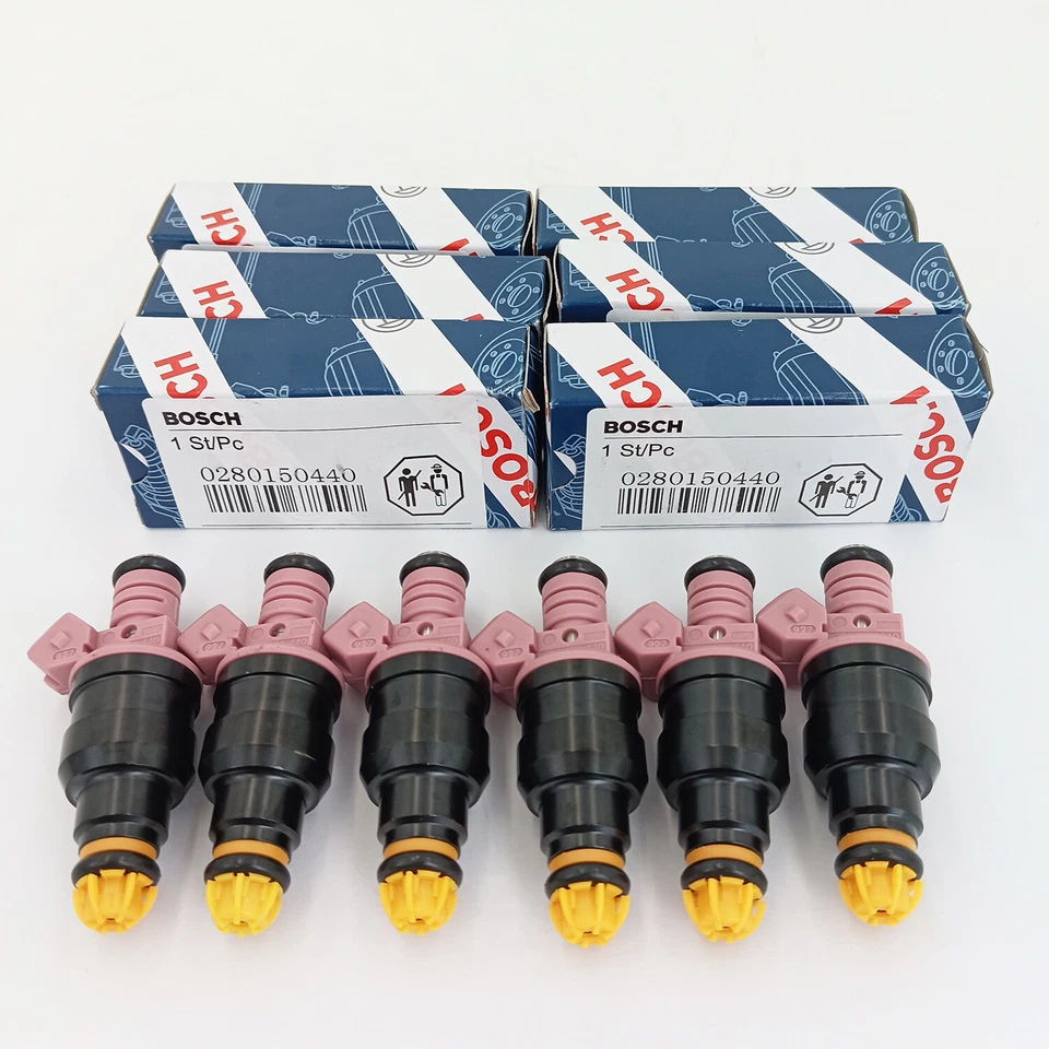 Inyectores de combustible nuevos 6 piezas 0280150440 1996-2000 para BMW Z3 M3 328is 328i 2,8 L 3,2 L Foto 2 de 4
