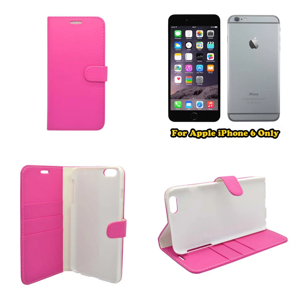 Case For Apple iPhone 6 6s Plus Wallet Flip PU Leather Stand Card Slot Cover - Image 4 of 4