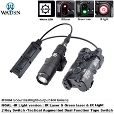 Tactical Hunting NGAL IR illuminator Green Red Laser M300A Weapon Flashlight Kit