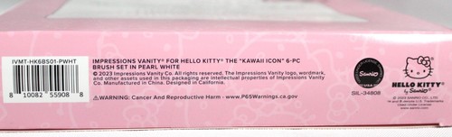 Impressions Vanity Co for Hello Kitty The Kawaii Icon Makeup Brush Set 6-Piece - Picture 3 of 3