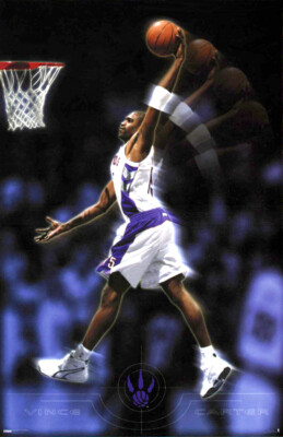 Vince Carter PINWHEEL SLAM (2000) Toronto Raptors NBA Basketball