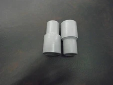 SWIMMING POOL VACUUM HOSE REPLACEMENT CUFF 1 1/4" SET OF 2 NEW THREADED GRAY