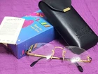 TIFFANY LUNETTES TJ46 23K GOLD PLATED VTG C05 RIMLESS GLASSES EYEGLASSES 90s