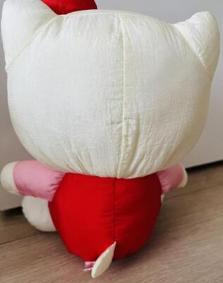 Vintage 1990' SANRIO HELLO KITTY Nylon Plush Doll Ultra Rare
