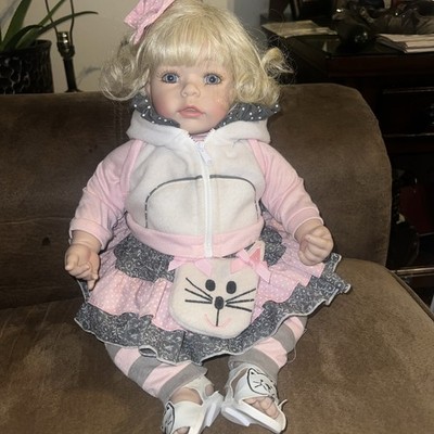 Adora Doll CAT'S MEOW Charisma Brands Blonde Girl Blue Eyes 3/4 Soft Vinyl Limbs