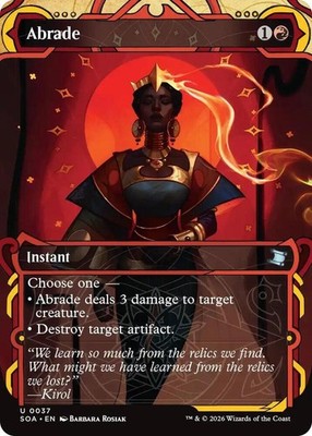 Abrade 0037 Secrets Of Strixhaven Mystical Archive NM Uncommon