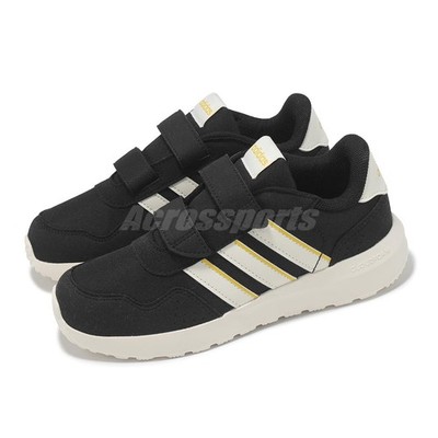 adidas Run 60S CF C Core Black Off White Yelloe Kids Preschool Running IE6436