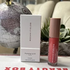 Rodan + Fields R+F Plumping Lip Oil SPF 28 New Peach  Exp. 1/26 U