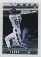 1999 Calbee Gold Foil Signature Ichiro Suzuki #265 HOF 10xc