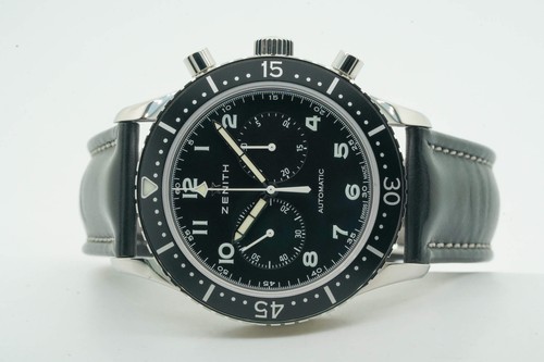 Zenith Pilot Stopwatch Type Cp-2 03.2240.4069/21.C774 43mm Black Dial 11/201...