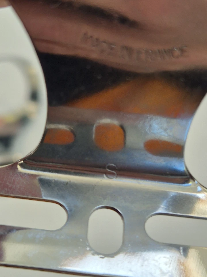 NOS Small Christophe Bike Pedal Toe Clips Chrome Made in France 2621837 - Image 4 of 4